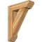 Ekena Millwork Traditional Slat Rough Sawn Bracket w/ Offset Brace, Western Red Cedar, 8"W x 28"D x 36"H BKT0806X28X36TRA06RWR - alternate 1